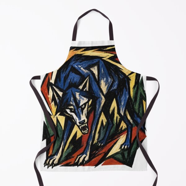 Item preview, Abstract Expressionist Snarling Wolf Sticker Art designed and sold by Snurly.