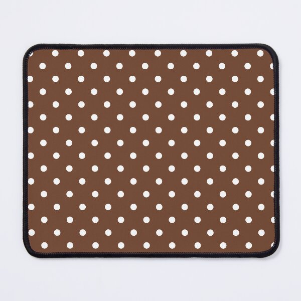 Item preview, Cinnamon brown white polka dots designed and sold by Dana Du.