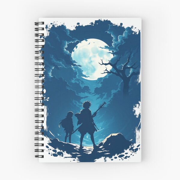 Item preview, Anime Warriors Silhouette Under Full Moon designed and sold by ERODED SELF.