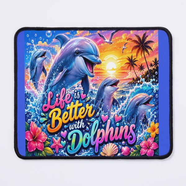 Item preview, Life Is Better With Dolphins designed and sold by DazzleKitty.