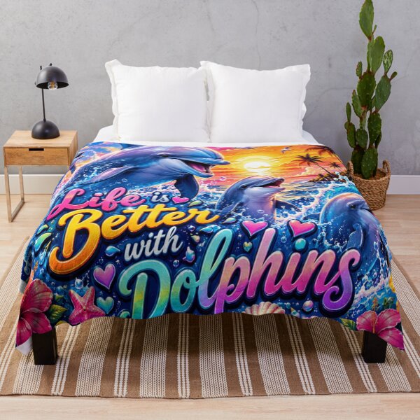 Item preview, Life Is Better With Dolphins designed and sold by DazzleKitty.