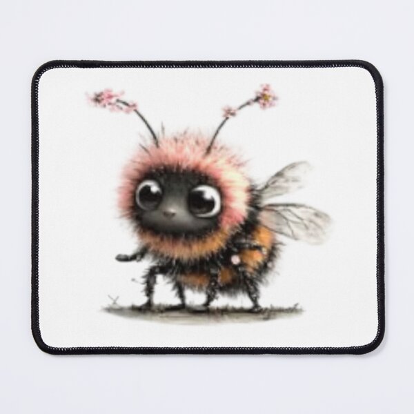 Item preview, Adorable Fuzzy Bee Character designed and sold by vanndhi.