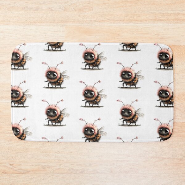 Item preview, Adorable Fuzzy Bee Character designed and sold by vanndhi.