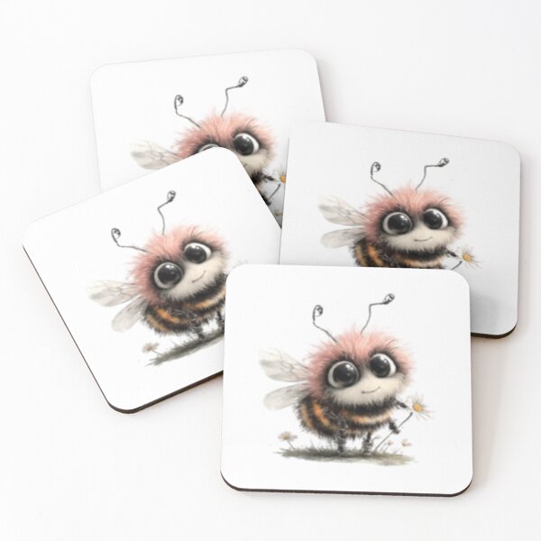 Item preview, Cute Furry Bee Holding a Flower designed and sold by vanndhi.
