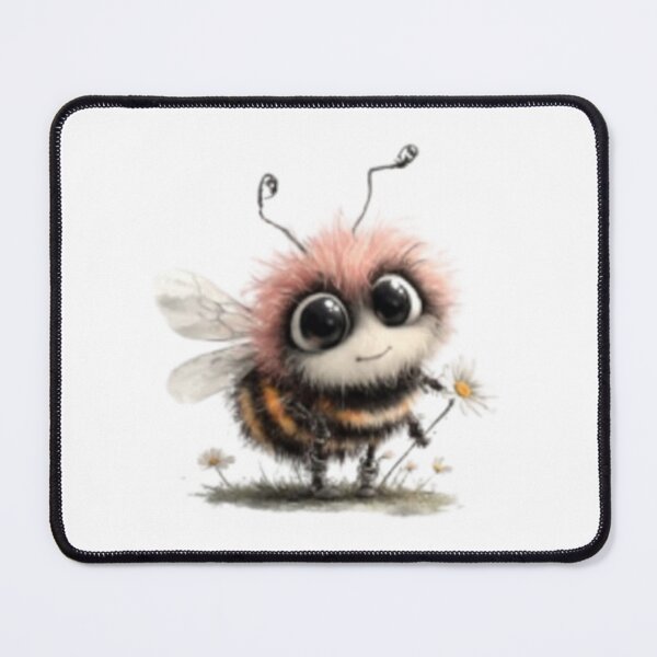 Item preview, Cute Furry Bee Holding a Flower designed and sold by vanndhi.
