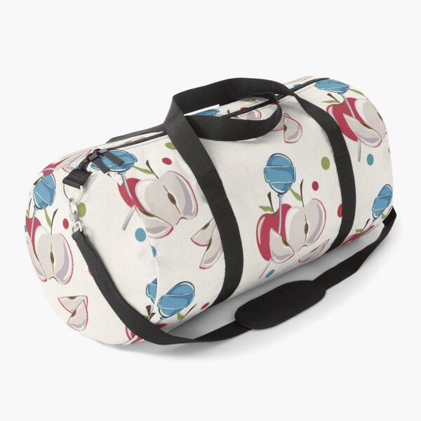 Item preview, Red Apple, Blue Lollipop Hand Drawn Pattern designed and sold by Fiorart Studio .