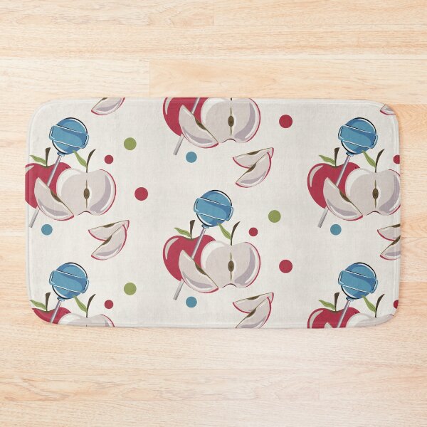 Item preview, Red Apple, Blue Lollipop Hand Drawn Pattern designed and sold by Fiorart Studio .