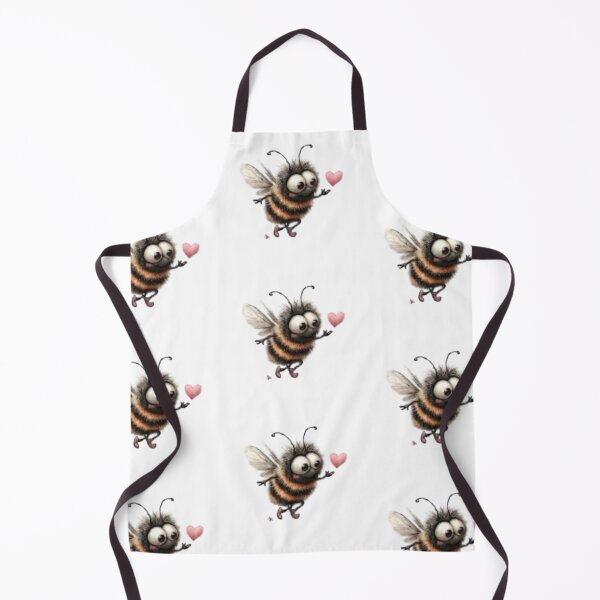 Item preview, Cute Bee Holding a Pink Heart designed and sold by vanndhi.