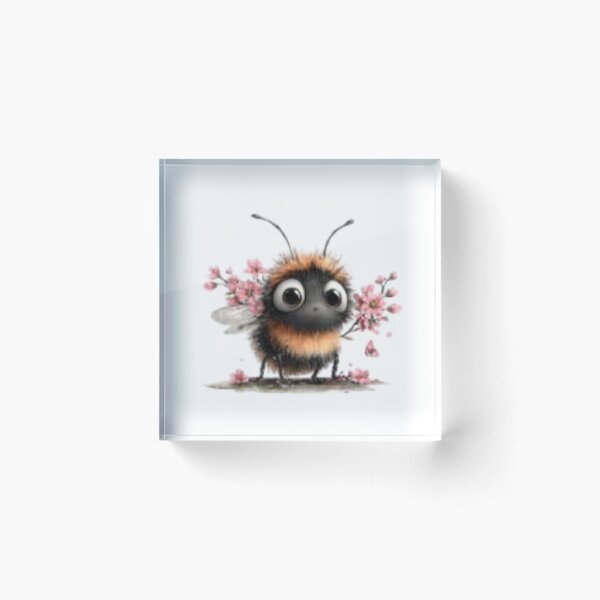 Item preview, Adorable Bumblebee with Cherry Blossoms designed and sold by vanndhi.