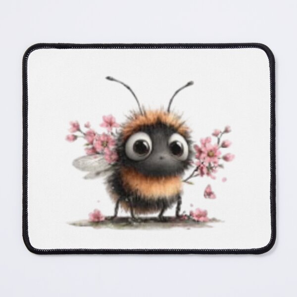 Item preview, Adorable Bumblebee with Cherry Blossoms designed and sold by vanndhi.