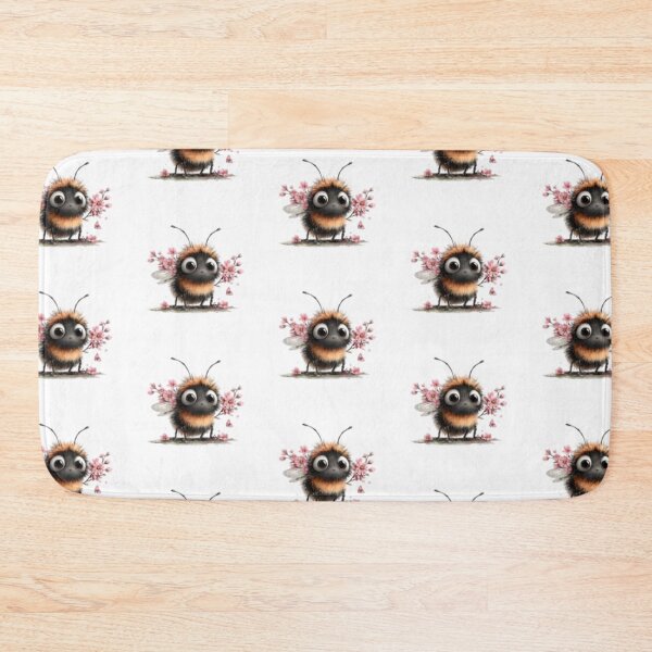 Item preview, Adorable Bumblebee with Cherry Blossoms designed and sold by vanndhi.