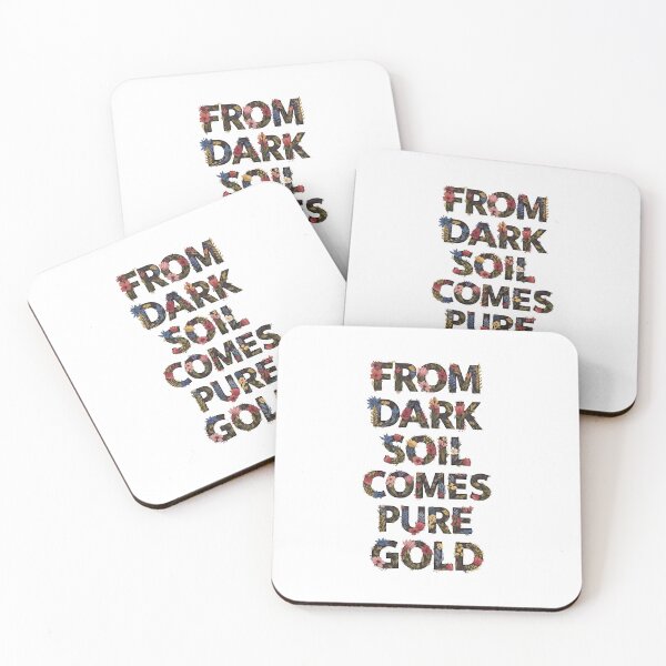 Item preview, From Dark Soil Comes Pure Gold Floral Typography designed and sold by Dzblack.