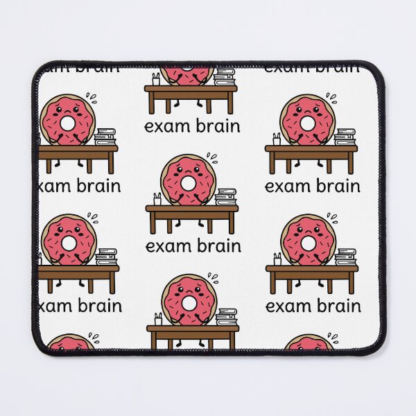 Item preview, Exam Brain Kawaii Donut designed and sold by GinColorist.