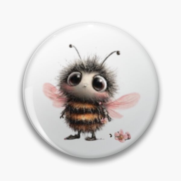 Item preview, Adorable Furry Bee with Flower designed and sold by vanndhi.
