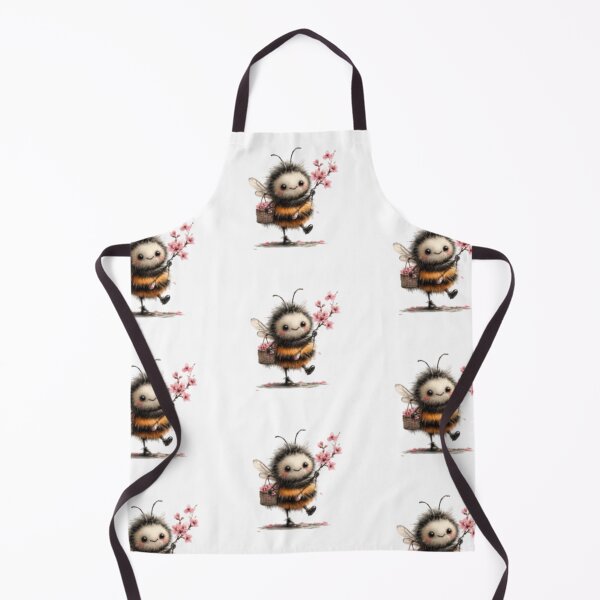 Item preview, Cute Bee with Cherry Blossoms designed and sold by vanndhi.