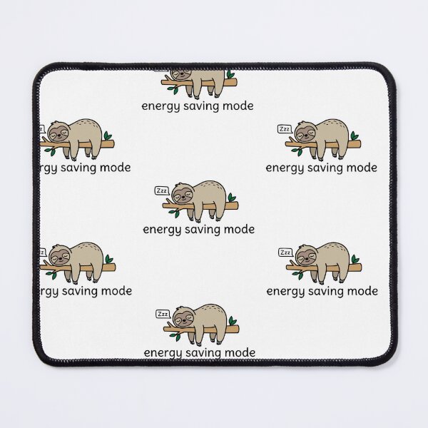 Item preview, Energy Saving Mode Kawaii Sloth | Funny Lazy Humor Gift for Sloth Lovers designed and sold by GinColorist.