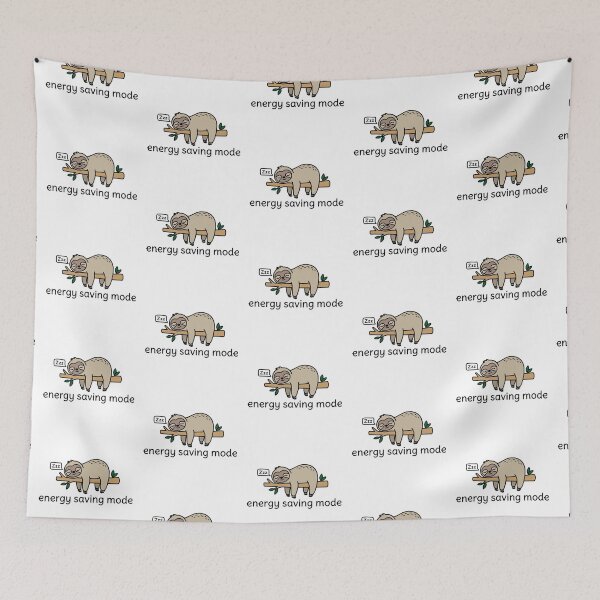 Item preview, Energy Saving Mode Kawaii Sloth | Funny Lazy Humor Gift for Sloth Lovers designed and sold by GinColorist.