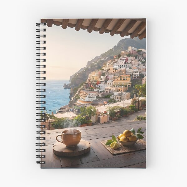 Item preview, Hanok Window to the World: Amalfi Coast & Positano | Mediterranean Sunrise Fine Art Print designed and sold by SOOstudio73.