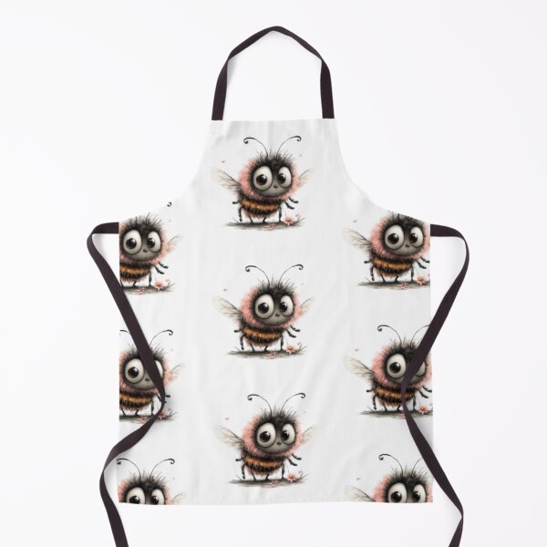 Item preview, Cute Furry Bee with Flowers designed and sold by vanndhi.