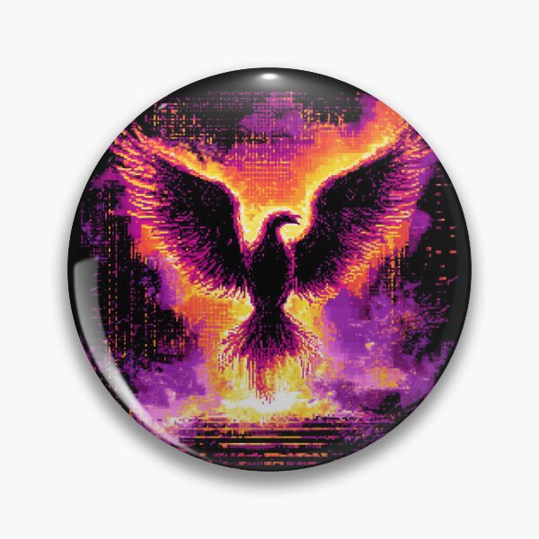 Item preview, Neon Phoenix Rising From the Flames designed and sold by ClubVacay.