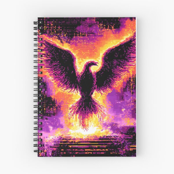Item preview, Neon Phoenix Rising From the Flames designed and sold by ClubVacay.