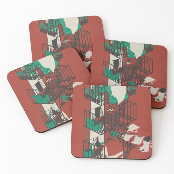 Item preview, RED FLIGHT OF STAIRS designed and sold by THE GOOD FIND.