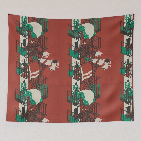 Item preview, RED FLIGHT OF STAIRS designed and sold by THE GOOD FIND.