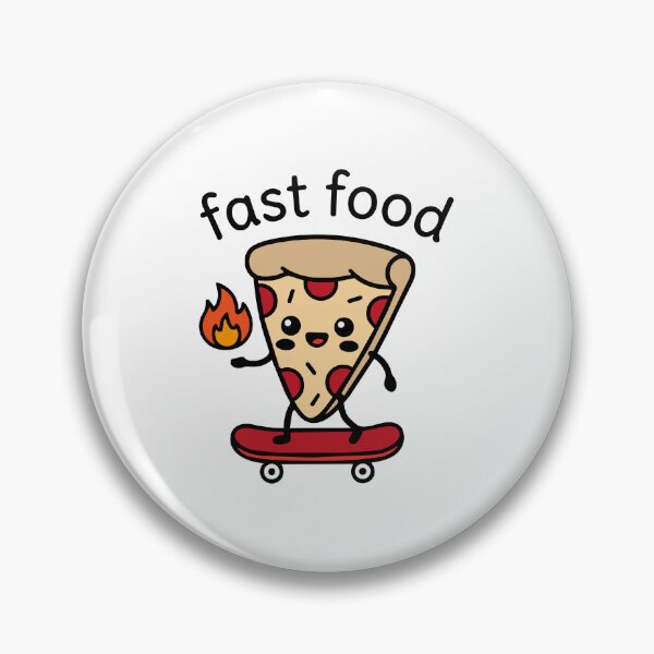 Item preview, Fast Food Kawaii Pizza Skater  designed and sold by GinColorist.