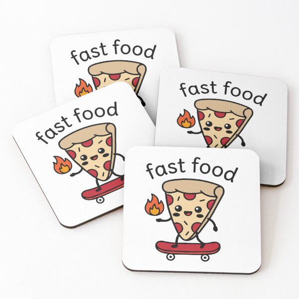Item preview, Fast Food Kawaii Pizza Skater  designed and sold by GinColorist.