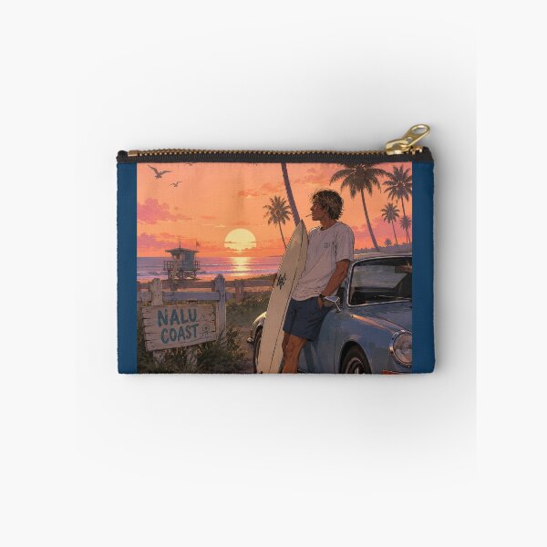 Item preview, Nalu Coast Sunset Surf | Tropical Wave & Surfboard  designed and sold by Nalu Coast.