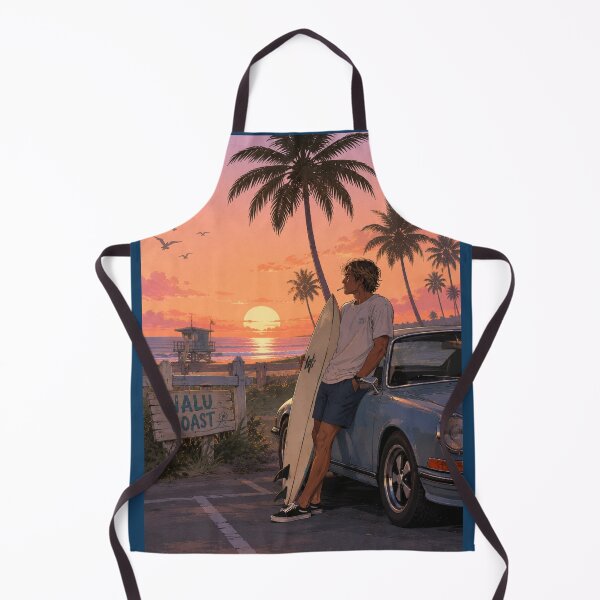 Item preview, Nalu Coast Sunset Surf | Tropical Wave & Surfboard  designed and sold by Nalu Coast.