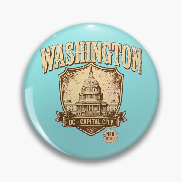 Item preview, Washington DC Capital City retro plaque designed and sold by Normandy Road Heritage.
