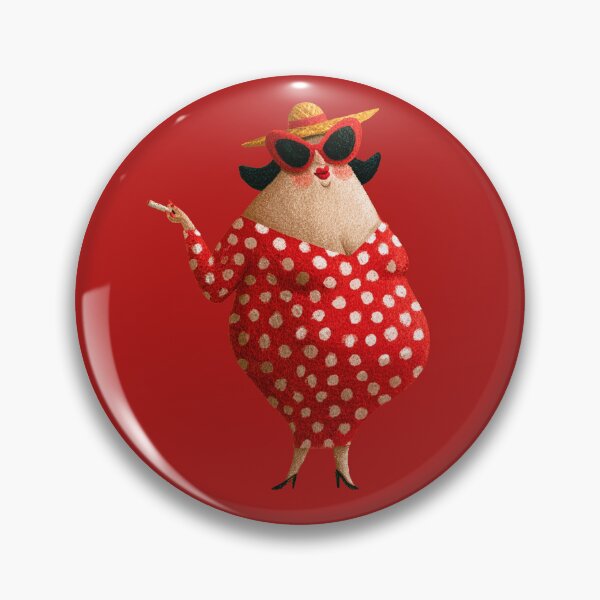 Item preview, Plus size retro lady in red designed and sold by The Retro Stop.