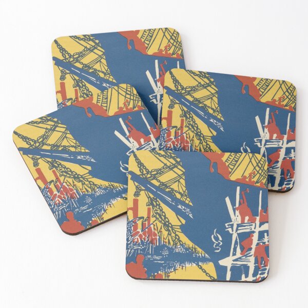 Item preview, BLUE & YELLOW SHIPS designed and sold by THE GOOD FIND.