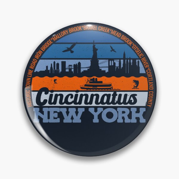 Item preview, Cincinnatus New York Sunset Retro Vintage Local Pride Logo designed and sold by CRHPOD20.