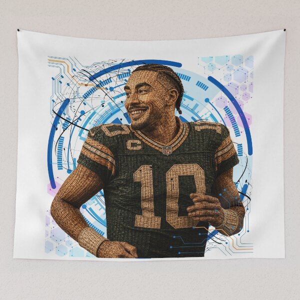 Item preview, Love Cyberpunk Woven Football Art designed and sold by Turnersports.
