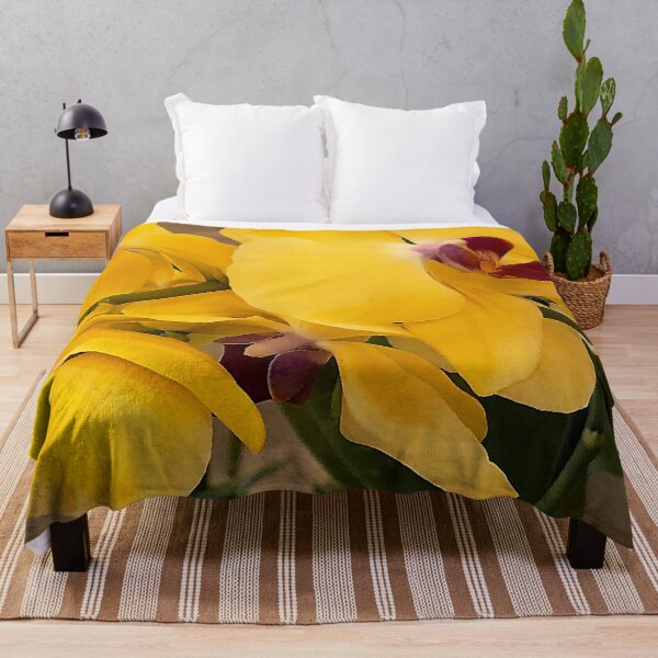 Item preview, Lemon-Yellow Orchids Exquisite Floral Close-Up designed and sold by DEC02.