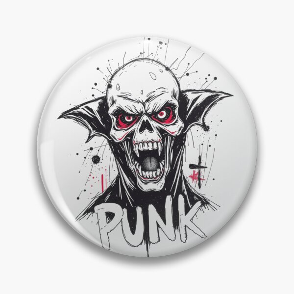 Item preview, Vampire Bat Skull Punk Typography Art designed and sold by ERODED SELF.