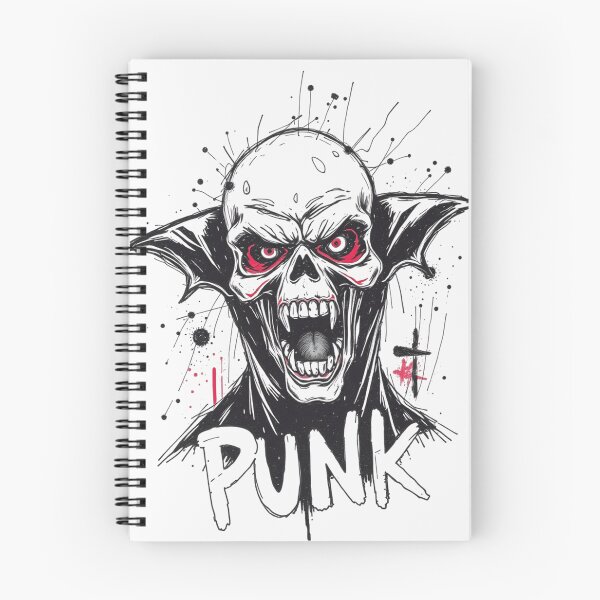 Item preview, Vampire Bat Skull Punk Typography Art designed and sold by ERODED SELF.