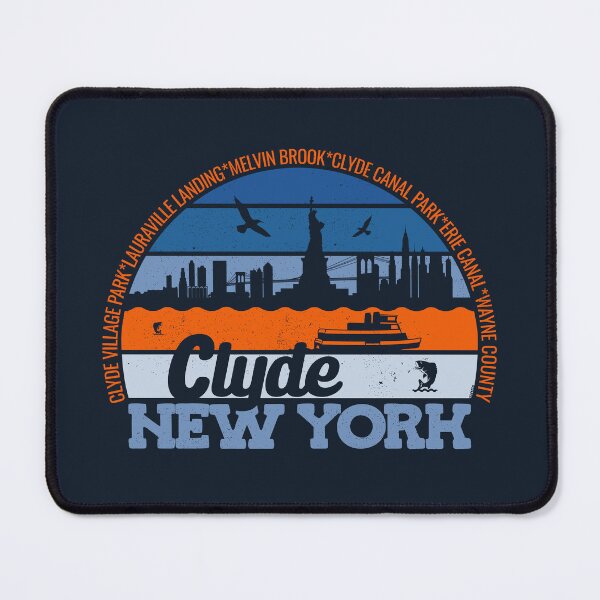 Item preview, Clyde New York Sunset Retro Vintage Local Pride Logo designed and sold by CRHPOD20.
