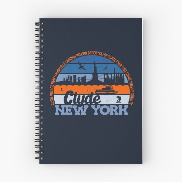 Item preview, Clyde New York Sunset Retro Vintage Local Pride Logo designed and sold by CRHPOD20.