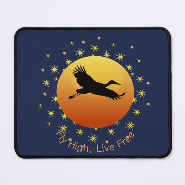Item preview, Stork Silhouette Sunset Mosaic Art Ukraine Symbol Peace Zirka designed and sold by CreativeArtistL.