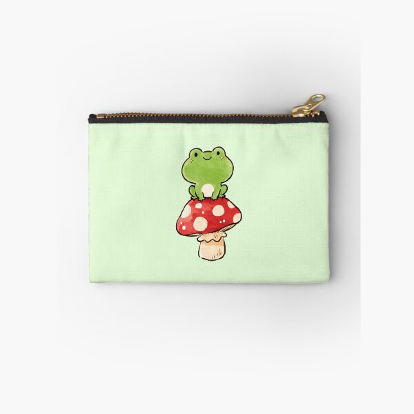 Item preview, Cute Frog Sitting On Mushroom Illustration designed and sold by jianina-alondra.