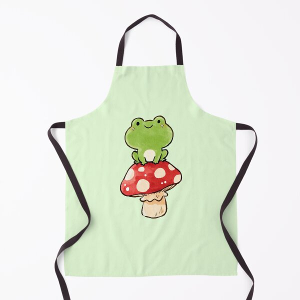 Item preview, Cute Frog Sitting On Mushroom Illustration designed and sold by jianina-alondra.
