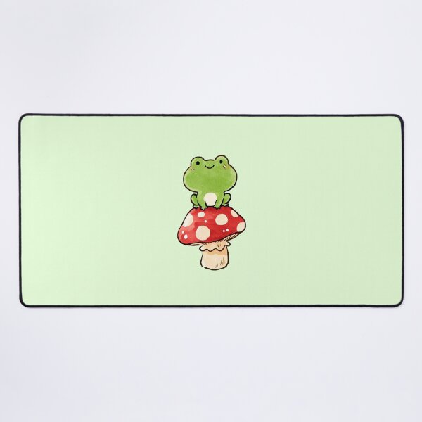 Item preview, Cute Frog Sitting On Mushroom Illustration designed and sold by jianina-alondra.
