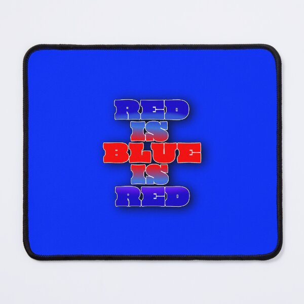 Item preview, Red Is Blue Is Red – Optical Illusion Typography Design designed and sold by Cabrasco.