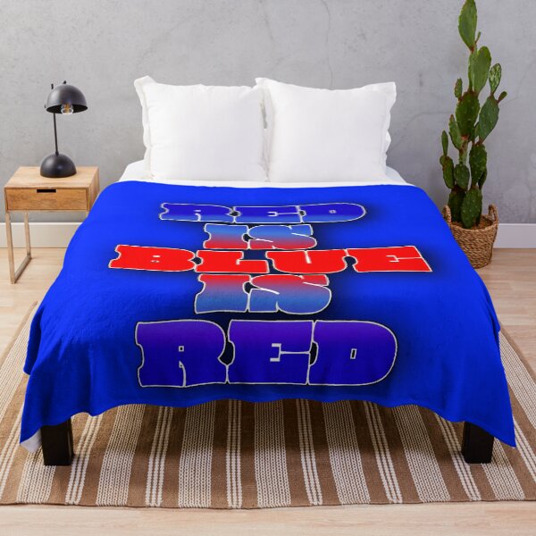 Item preview, Red Is Blue Is Red – Optical Illusion Typography Design designed and sold by Cabrasco.
