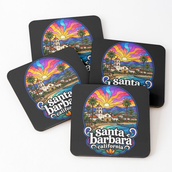 Item preview, Santa Barbara California Stained Glass Art Travel designed and sold by TomFrontierArt.