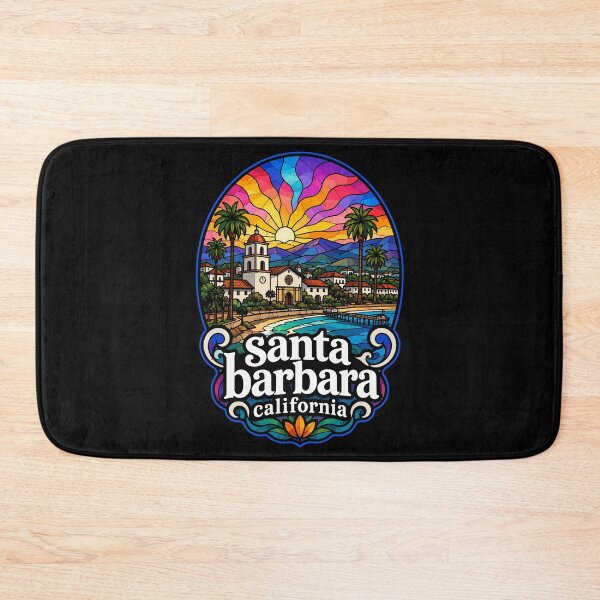 Item preview, Santa Barbara California Stained Glass Art Travel designed and sold by TomFrontierArt.