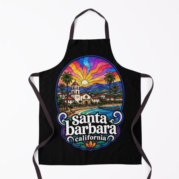 Item preview, Santa Barbara California Stained Glass Art Travel designed and sold by TomFrontierArt.